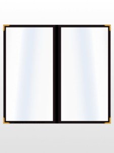 Protege-menu-personnalisé 2 volets