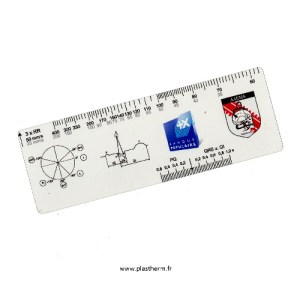 Règle en plastique pour mesure ECG